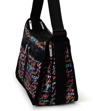 LeSportsac DELUXE EVERYDAY BAG/NYCスクリプトブラック NYCスクリプトブラック