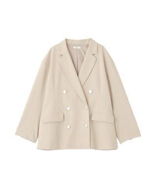 earth music&ecology ダブルジャケット Light Beige