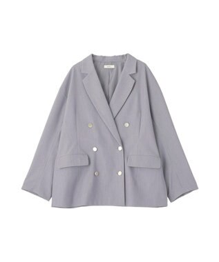 earth music&ecology ダブルジャケット Light Gray