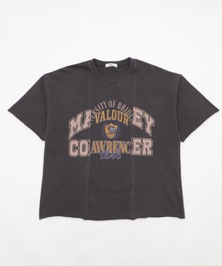 WEGO 【ユニセックス着用ITEM/MLサイズ展開】ドッキングカレッジスウェT（SS） スミクロ