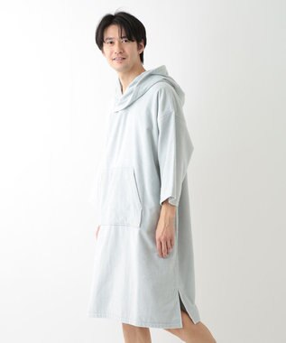 UCHINO エアリータッチ ポケット付サウナポンチョ グリーン