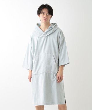UCHINO エアリータッチ ポケット付サウナポンチョ グリーン