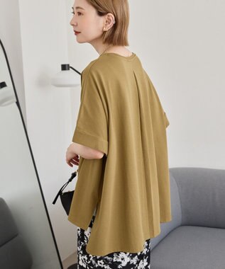 AMERICAN HOLIC 接触冷感バックタックプルオーバー Olive