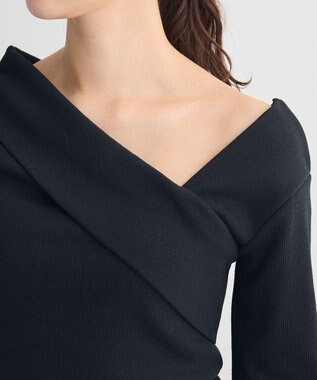 Green Parks ・ｓｗｉｎｇ　ｂｙ　クロスネックプルオーバー Black