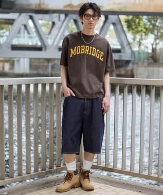 WEGO 【ユニセックス着用ITEM】アクセ付きグラフィックT（SS） ブラウン