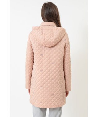 DAKS スウェードキルトコート ローズスモーク