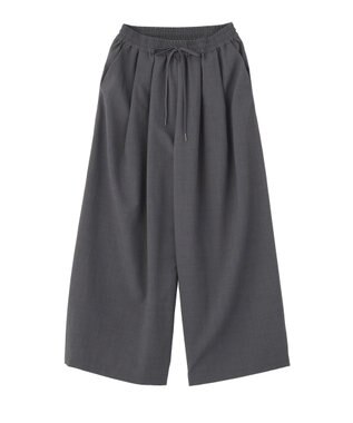 AMERICAN HOLIC 【マルチ機能】ドライタッチワイドパンツ Gray Mixture