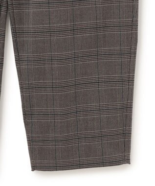 J.PRESS YORK STREET 【UNISEX】チェックストレッチイージーパンツ ブラウン系3