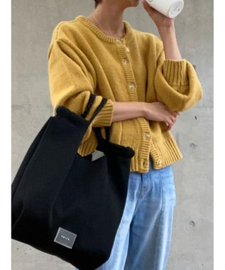 Green Parks クルーネックカーディガン Mustard