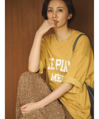 Green Parks ミニ裏毛ロゴトレＴｅｅ Yellow