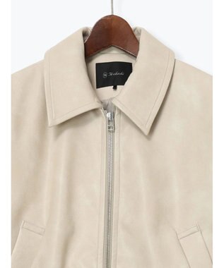 Te chichi フェイクレザークロップドブルゾン グレー