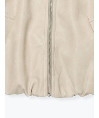 Te chichi フェイクレザークロップドブルゾン グレー