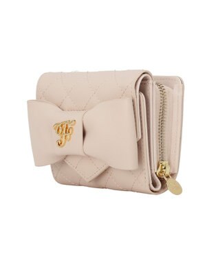 Maison de FLEUR キルティングFリボンウォレット Pink