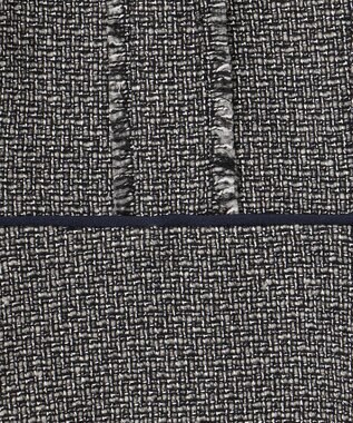 Feroux 【洗える】ツイードコンビミディ ワンピース ネイビー系