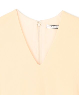 BEIGE， ARAZY / Vネックワンピース Cream×Bordeaux