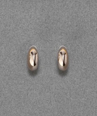 Phoebe 【金属アレルギー対応】ぷっくりフープセラミックピアス　シャンパンゴールド シャンパンゴールド