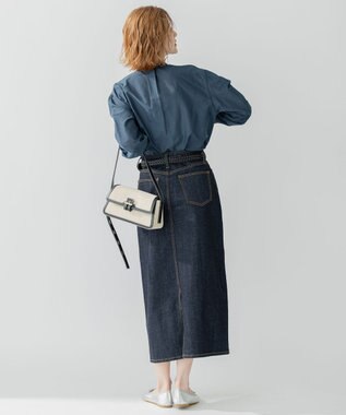 23区 【洗える】23区DENIM ストレッチデニム スカート ネイビー系