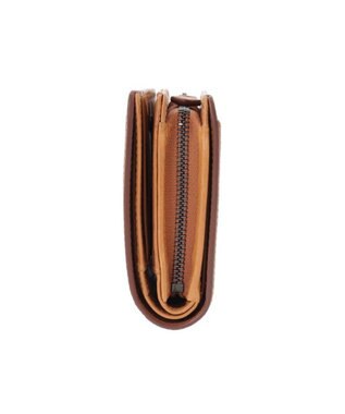 genten ダイヤカットワーク　二つ折り財布 チャ