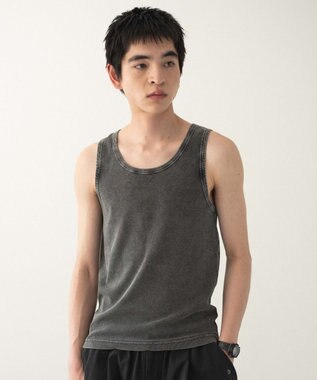 WEGO 【MLサイズ展開】リブタンクトップ ブラックその他