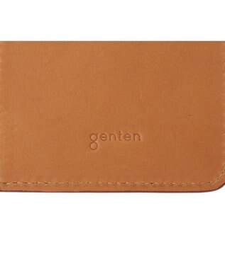 genten ダイヤカットワーク　二つ折り財布 チャ