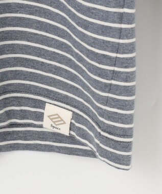 JOSEPH ABBOUD MOUNTAIN 【SPACE／UNISEX】OGコットンボーダークレイジー  カットソー ダルブルー系2