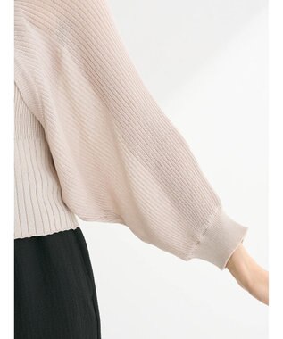 Green Parks ・swing by SET2点ニットボレロ&ニットキャミ Gray Beige