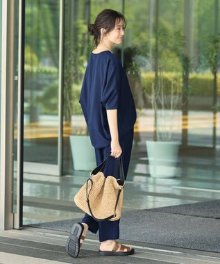 Green Parks イージーテーパードパンツ Navy