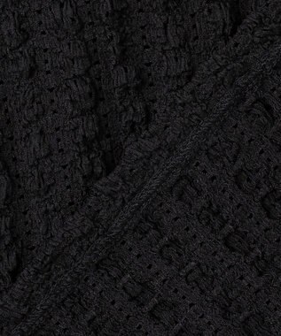 組曲 S レーシージャージーニットライク カットソー ブラック系