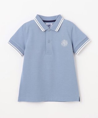 J.PRESS KIDS 【110-130cm】カノコ 半袖ポロシャツ サックスブルー系