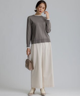 組曲 L 【WEB限定】リラクシーツインニットセット ブラウン系