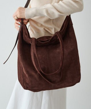 russet スエード2WAYトートバッグ(CE-1577) D.Brown