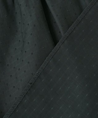 UNFILO ドビーデシン ブラウス ダークグリーン