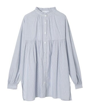 AMERICAN HOLIC サラックール／ＵＶカットフリルシャツチュニック Stripe