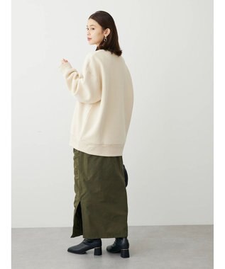 Green Parks ・Ｄｏｕｂｌｅ　Ｆｌａｇｓ　ロゴｐｔ＆刺繍スウェット Ivory