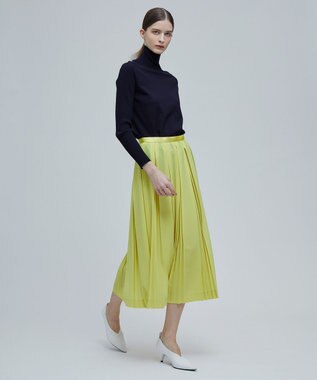 BEIGE， ANNE / プリーツスカート Chartreuse