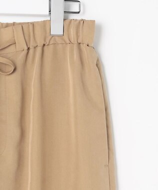 J.PRESS LADIES ピーチポプリン ワイド パンツ キャメル系