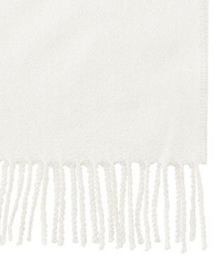 MOONBAT PAUL & JOE ACCESSOIRES ”PJ”ロゴブローチ付きムースタッチマフラー（パッケージ入り） オフホワイト