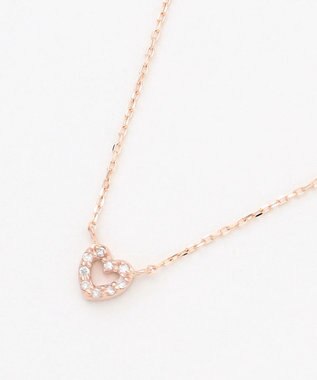 TOCCA 【WEB限定】IN YOUR HEART NECKLACE K10 ダイヤモンド ネックレス ピンクゴールド系