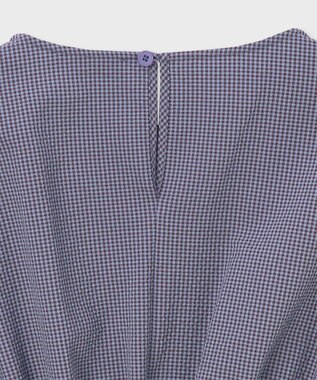 Paul Smith 【洗える】シアサッカー ワンピース グレイッシュブルー