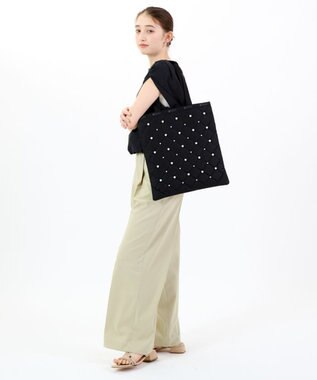 LeSportsac LG EMERALD TOTE W/ PEARLS/ミッドナイトパール ミッドナイトパール