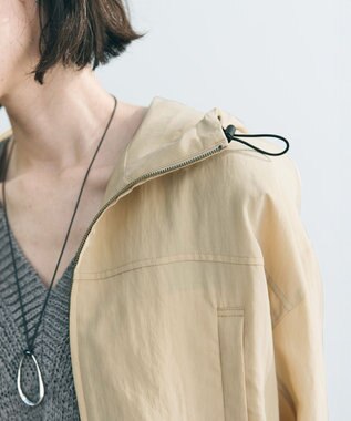 UNFILO L ドロスト フーディブルゾン ベージュ