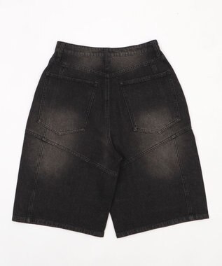 WEGO スウィッチングデニムカーゴショーツ デニムブラックソノタ
