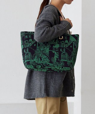 TOPKAPI 【TREASURE TOPKAPI】ジャガード生地 総柄 A4 トートバッグ