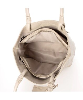 UNBILLION アトランタ ATLANTA / 牛革ハトメあおりトートS グレージュ