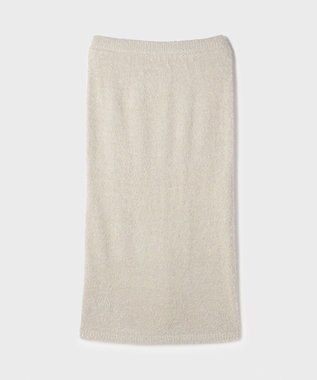 GRACE CONTINENTAL ラメフェザーニットスカート グレー