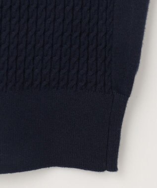 JOSEPH ABBOUD 【チクチクしない/イージーケア/3シーズン対応】 コンフォート Ｖネック セーター ネイビー系