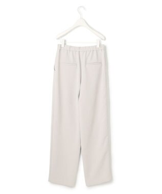 ICB L 【洗える】 ダブルクロスクレープ ストレートパンツ トープ系