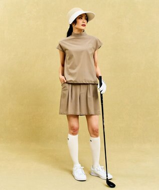 23区GOLF 《追加生産/新色登場》【WOMEN】機能に優れた新素材「AIR TOOL」モックネック ベージュ系