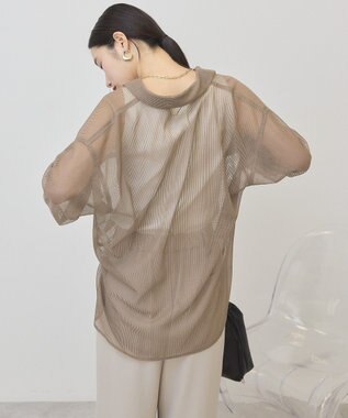 AMERICAN HOLIC メッシュ長袖シャツ Mocha