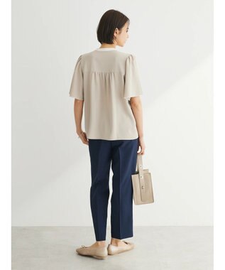 Green Parks ・ＥＬＥＮＣＡＲＥ　ＤＵＥ　バイカラーブラウス Beige